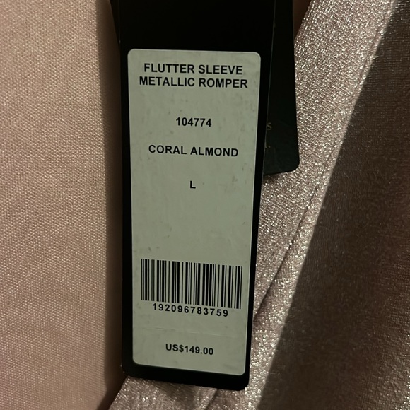 BEBE large metallic purple romper - Picture 5 of 5